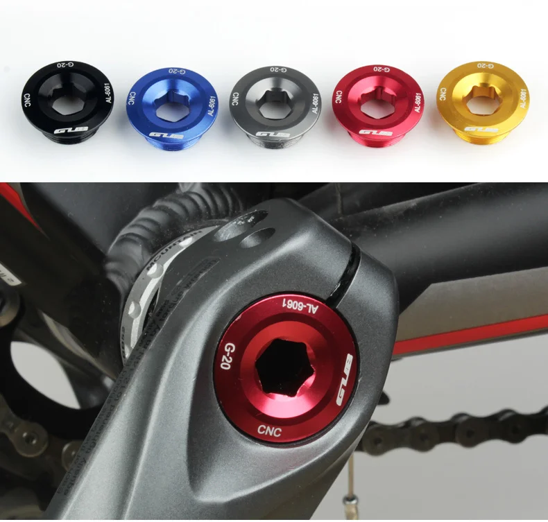 GUB Bicycle Crank Cover Bolt Mountain Bike Bottom Bracket Chainwheel Screws MTB Crankset Fixing Bolt Screw for SHIMANO