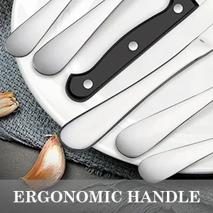 24 قطعة فلاتوار طقم أدوات مائدة من الفولاذ المقاوم للصدأ 24 قطعة طقم أدوات مائدة مكون من 4 أشخاص مع سكاكين شريحة لحم وملعقة شوكة العشاء لجزء المنزل #3