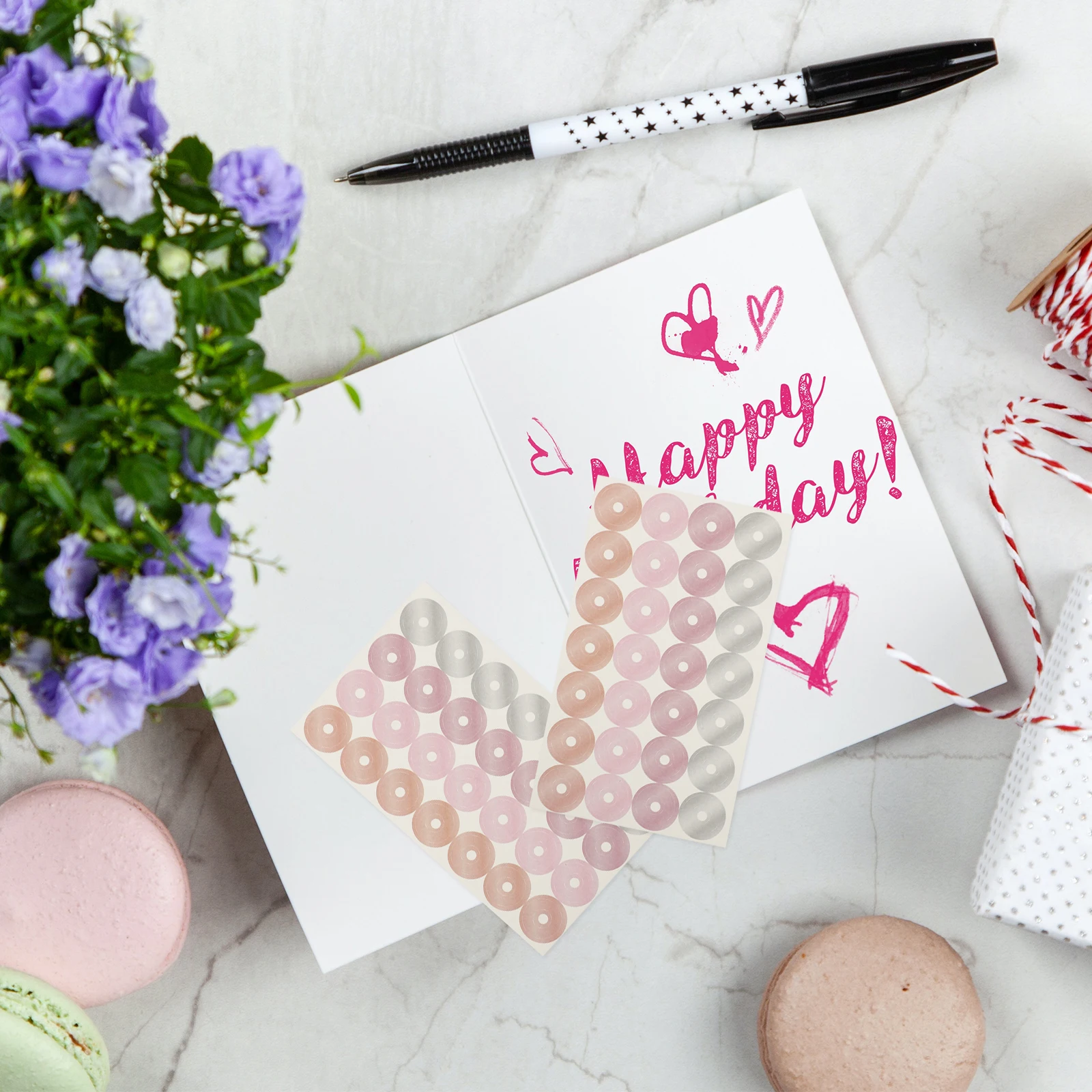 

Hole Reinforcement Labels Strong Adhesive Long-lasting Paper Repair for Binders Calendars Diaries Handmade Crafts Hole