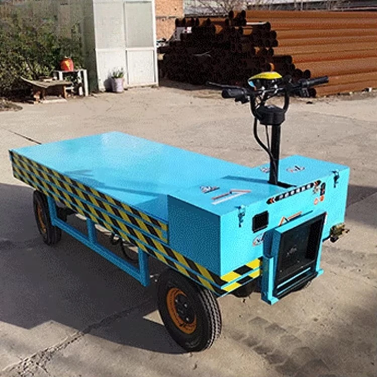 Heavy cargo transport vehicle mobile hydraulic scissor lift platform transport trolley 800w electric lift truck