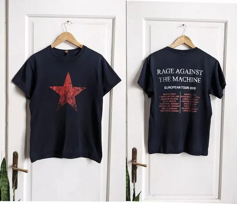 

Футболка VTG 2008 Rage Against The Machine European Tour 2008, размер S-5XL