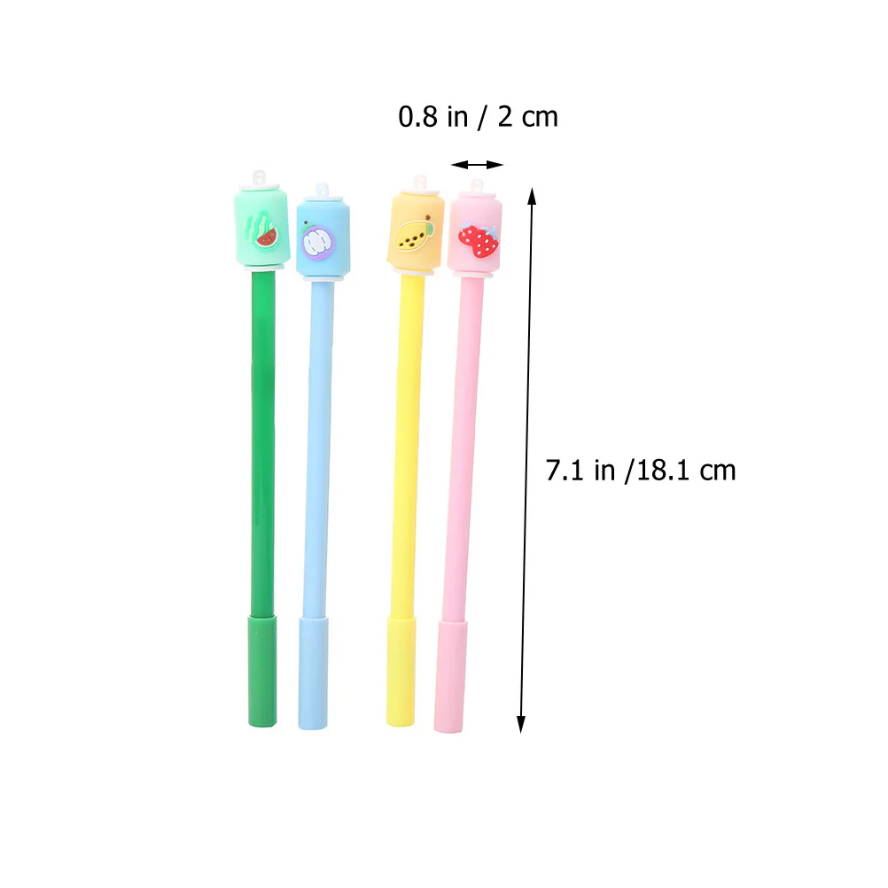 12 قطعة أقلام محايدة تصميم مريح السلس الكتابة المحمولة توقيع أقلام للطلاب أدوات الكتابة لطيف الكرتون القرطاسية