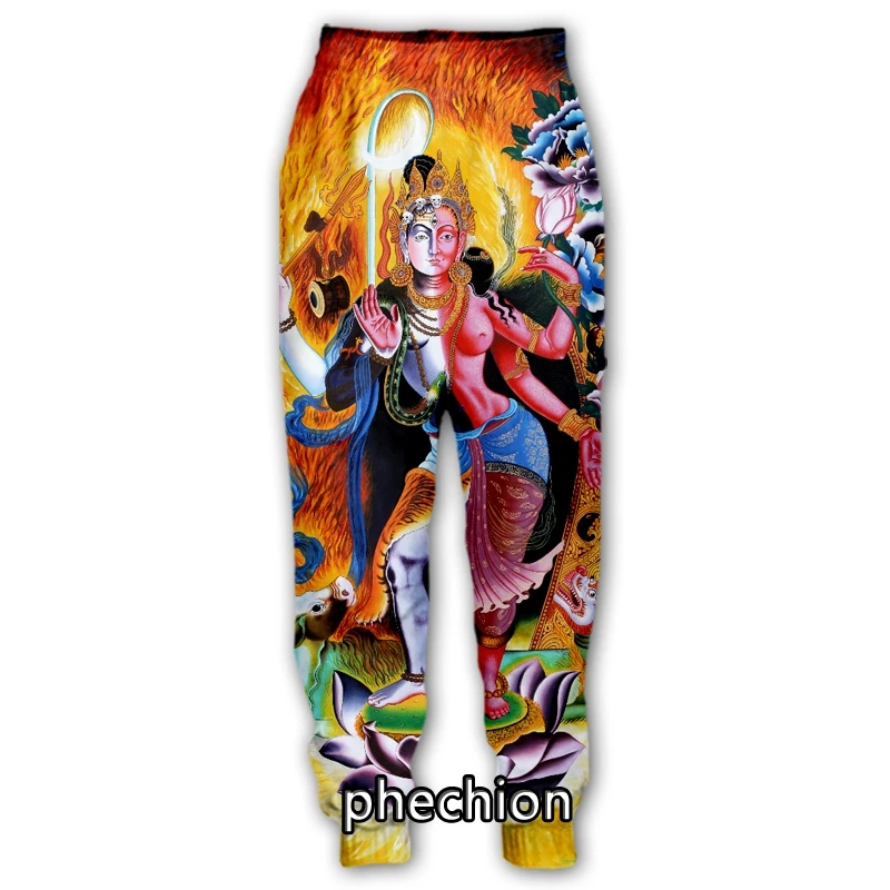 

phechion New Men/Women Hinduism Shiva Graphic 3D Printed Casual Pants Fashion Streetwear Men Loose Sporting Long Trousers F84