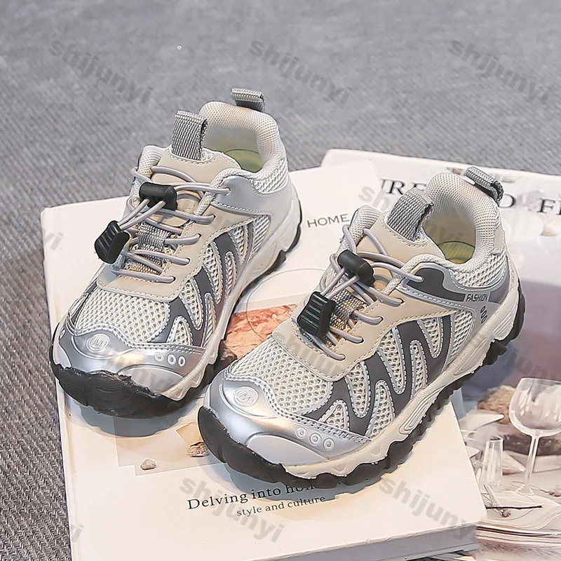Boy Children Chunky Sneakers Summer Comfort Breathable Girl Vulcanized Shoes Lightweight Kids Non Slip Outdoor Hiking Shoes