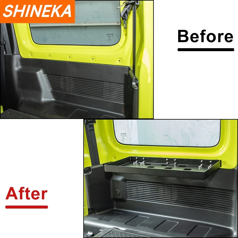 Car Trunk Table Rear Foldable Back Shelf Storage Bracket For Suzuki Jimny 2019 2020 2021 2022 2023 2024 Up Interior Accessories