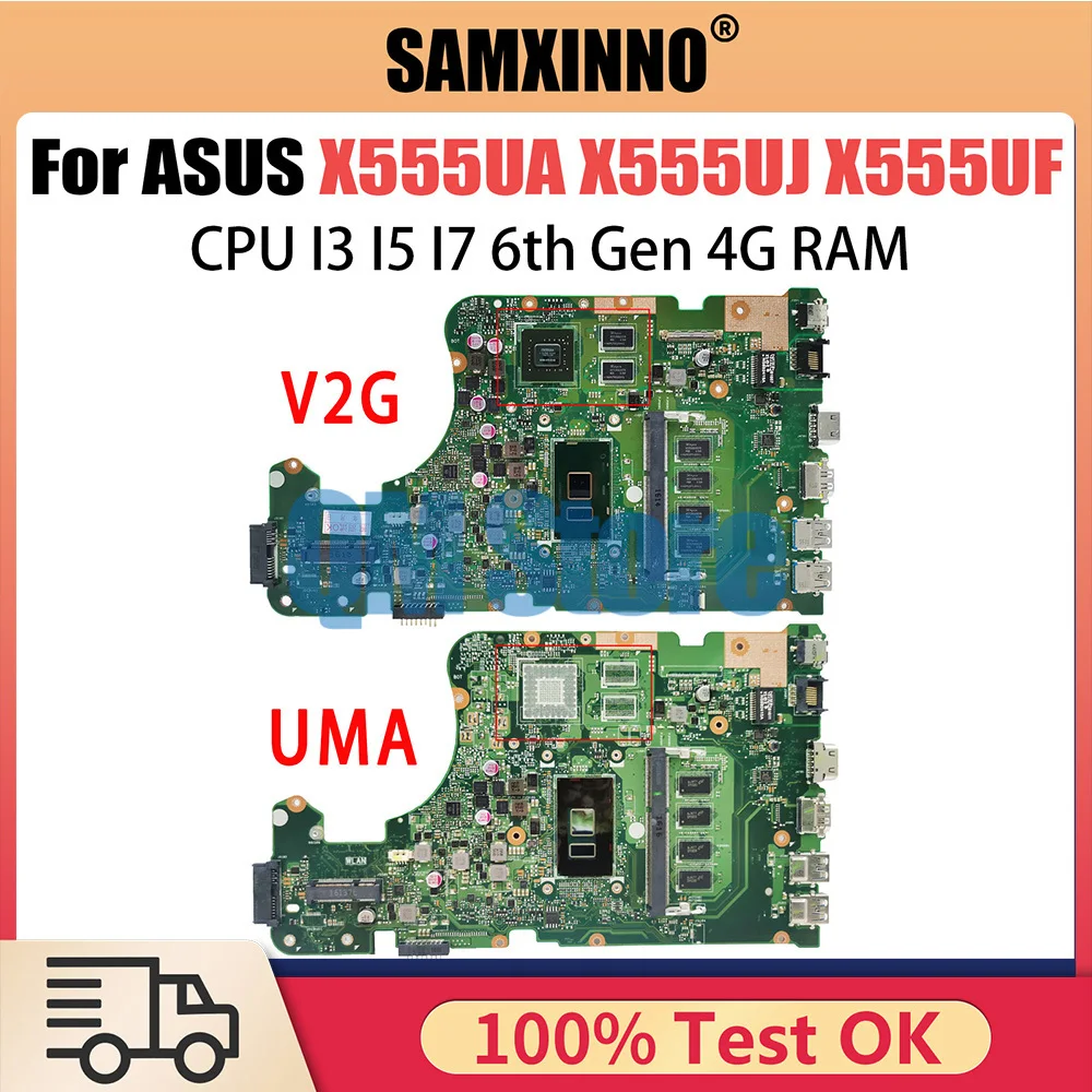 

Laptop Motherboard For ASUS X555UJ X555UF X555UA X555UB A555UJ A555UA A555UB F555UA F555UB F555UJ K555UJ K555UB K555UA DX992U