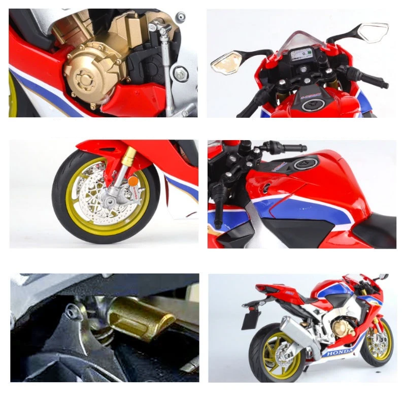 1:9 Honda CBR1000RR High Simulation Motorcycle Racing Alloy Model Sound Light Collection Simulated Ornaments Gift Toy