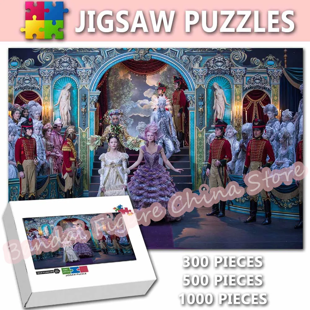 Disney Cartoon Educational Intelligence Jigsaw Puzzles The Nutcracker and The Four Realms Print Puzzle Kids Stress Relief Toys