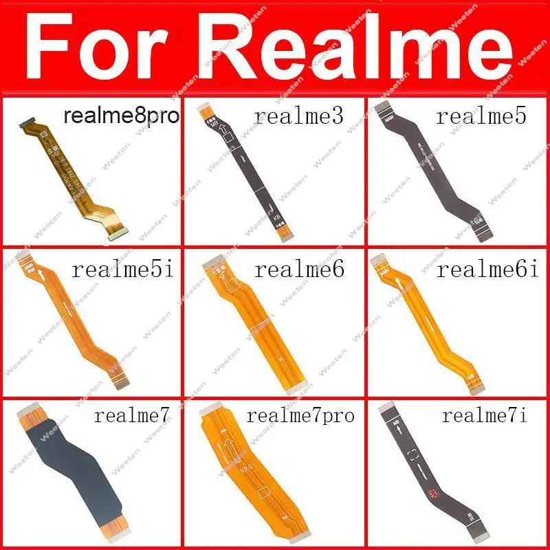 Mainboard Flex Cable For Realme 3 6 7 8 Pro 3i 5i 5S 6i 7i 4G 5G Motherboard LCD Display Connector Flex Ribbon Parts