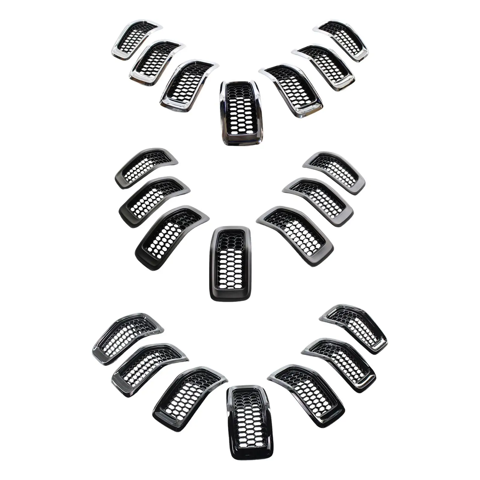 

7 вставок для автоматического гриля/сменная отделка 68303626Ab 68303626AC Сотовая сетка