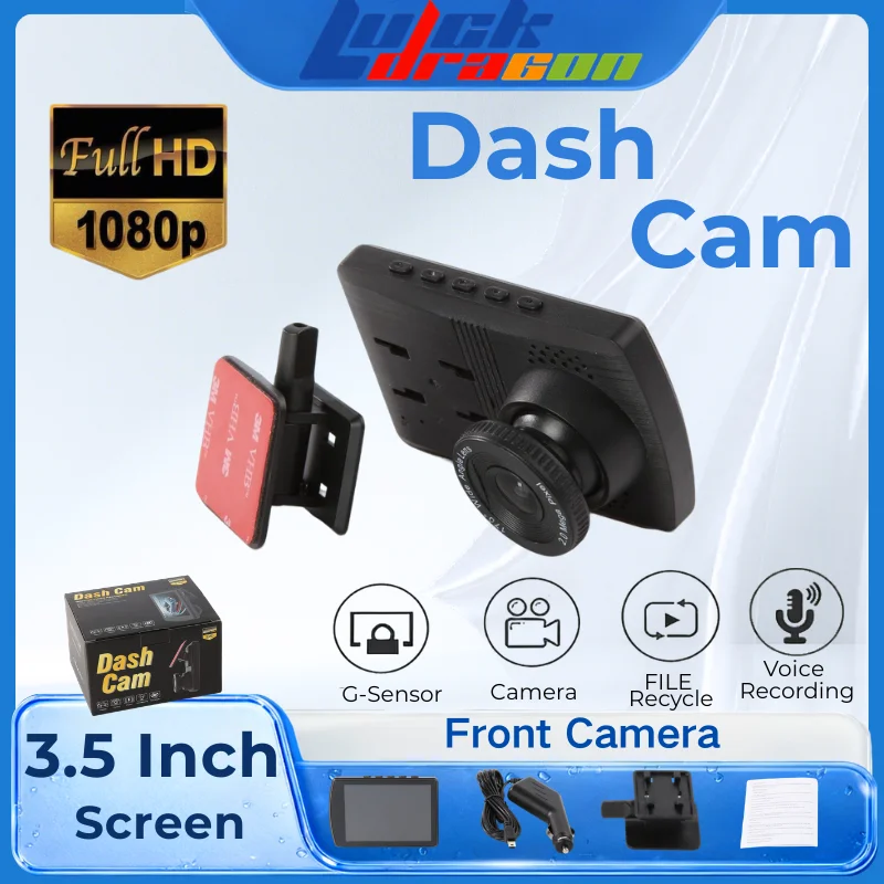 Night Vision Car DVR Dash Cam Full HD 1080P G-sensor File Recycle Voice Recording Front Camera For Android Multimedia Player
