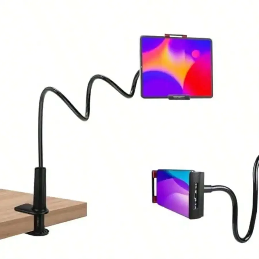 

Flexible Gooseneck Tablet Stand Clip Holder For Desk Bed Chair 4-10 Inch Devices Phone Mount