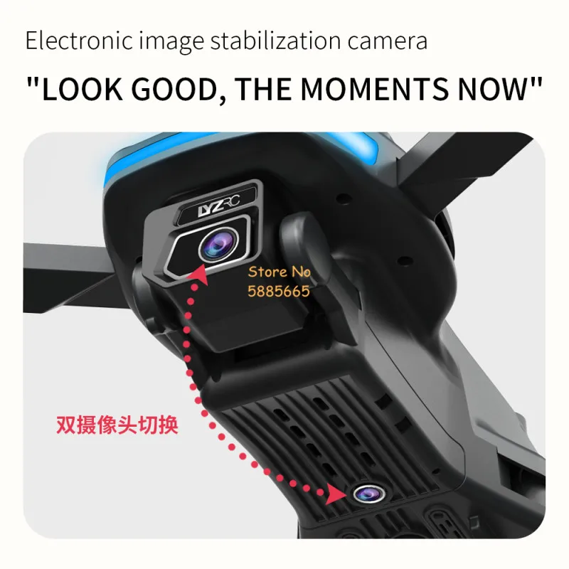 4K Brushless ESC Dual Camera GPS Follow Me FPV RC Drone 5G Obstacle Avoidance Auto Return Foldable Remote Control Quadcopter Toy