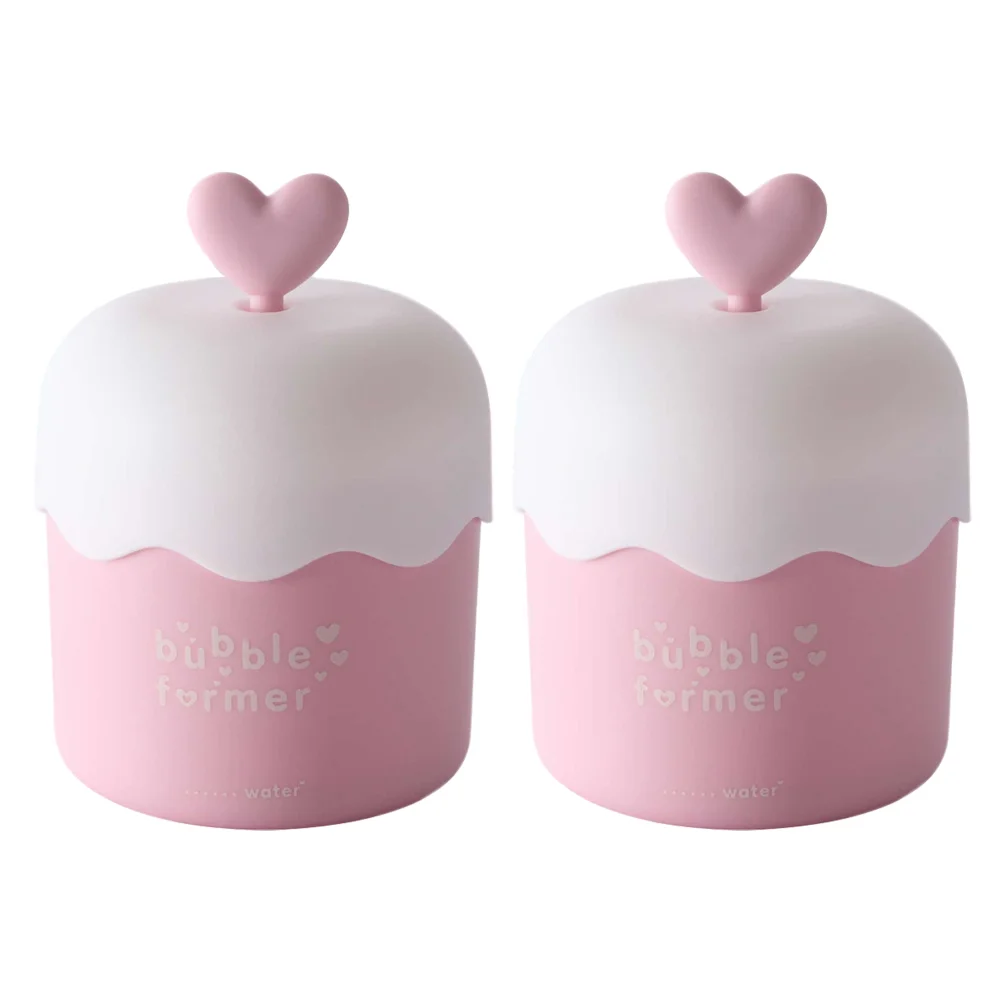 2 ชิ้น Bubbler ล้างหน้า Maker โฟมถ้วยสําหรับพลาสติก Facial Cleanser Dispenser