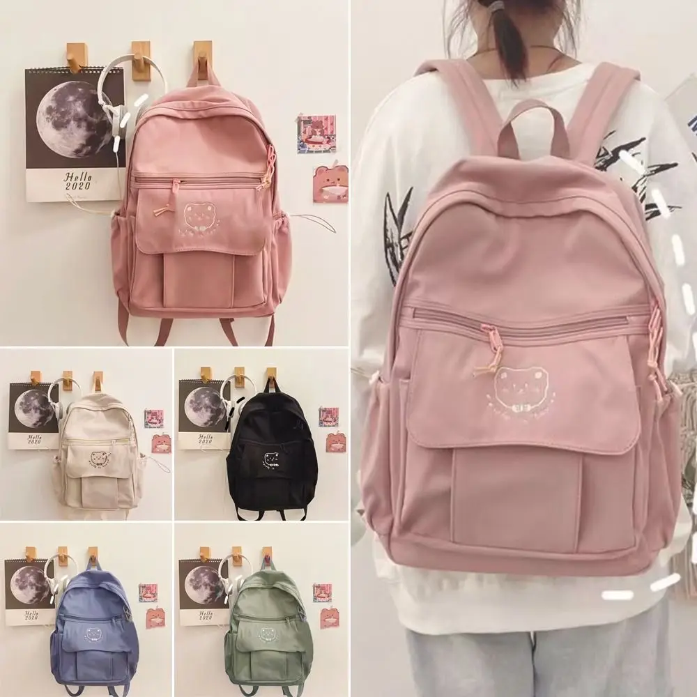 

Cute Portable Handbag Canvas Bag Schoolbag Backpack Shoulder Bag