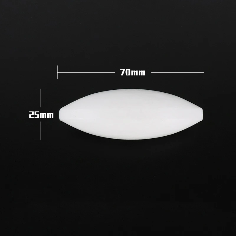A25X70mm Großer Magnetrührstab, PTFE-Magnetrührer, Rührstäbe, Olivenform, 2 Stück – Detail 2