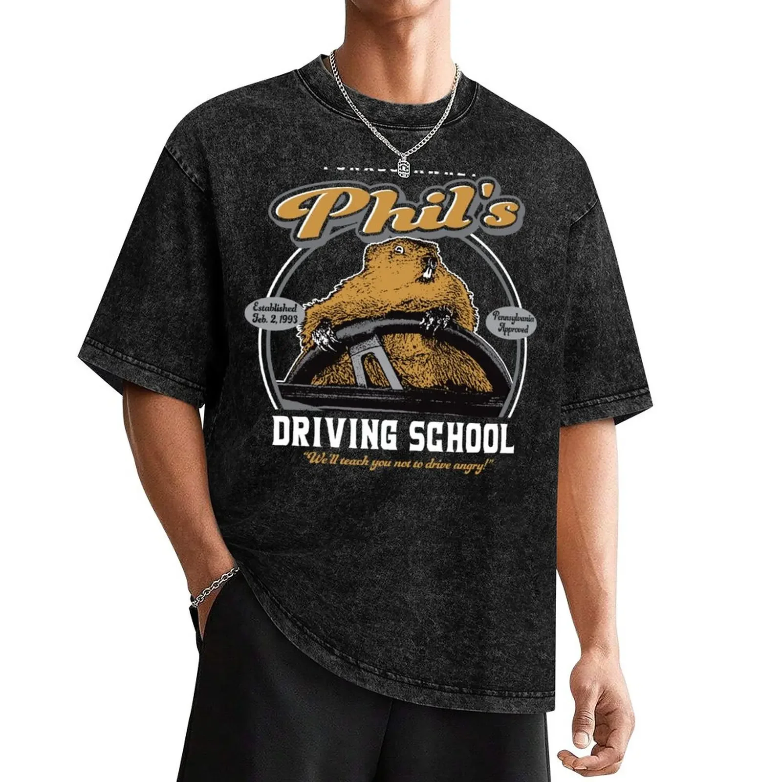 Punxsutawney Phil's Driving School T-Shirt graphic shirts vintage t shirts shirts graphic tees mens champion t