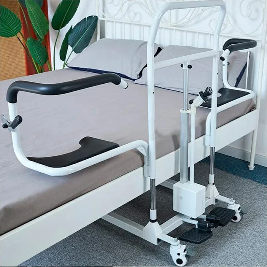 Home Care Paralysis Mover Electric Lifting Patient Transfer Chair with  Hole