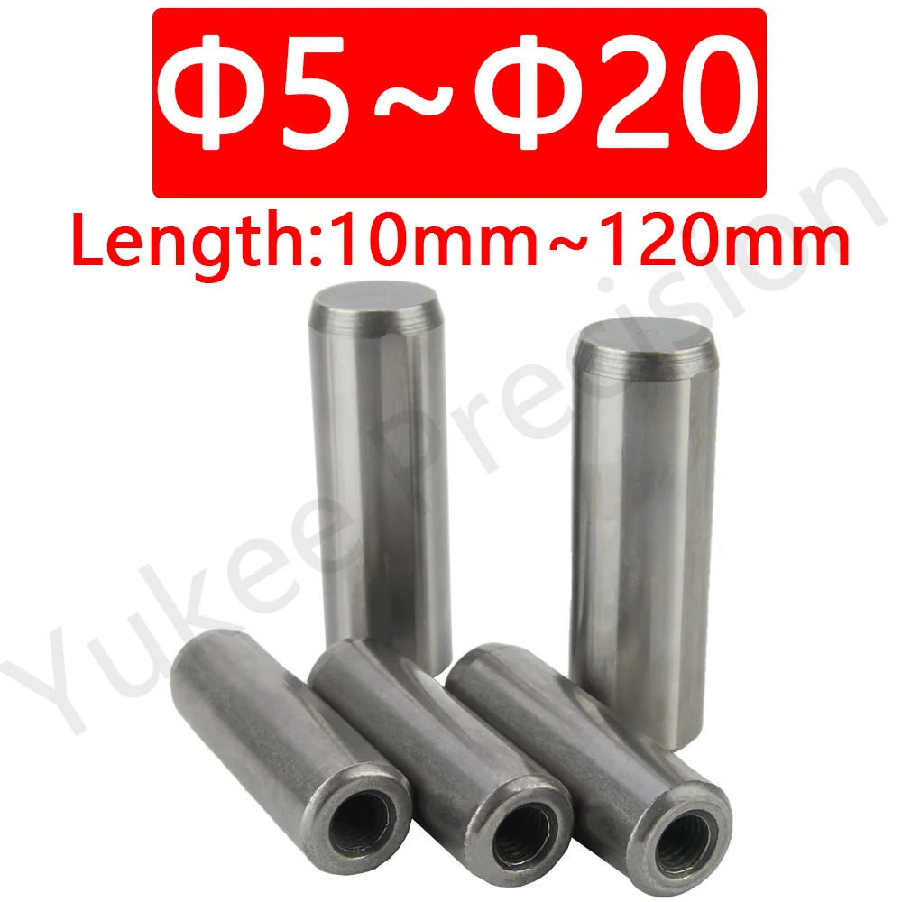 

YK614 M3 M4 M5 M6 M8 304 45-50HRC Bearing Steel Parallel Pins Detent Pin With Internal Thread Single Hole Locating Dowel Pin