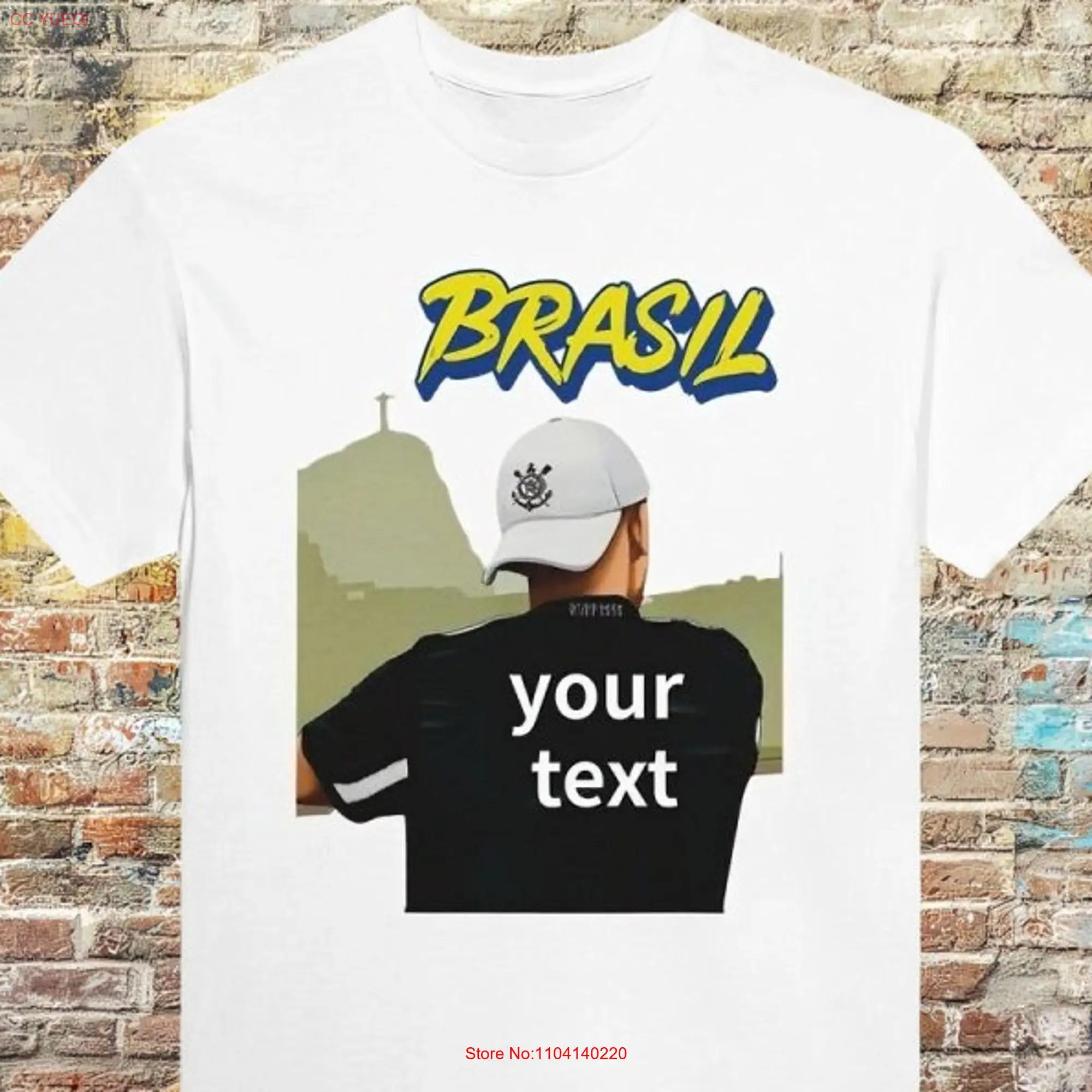 Personalized Brazil T Shirt with Design Unique and Exclusive long or short sleeves