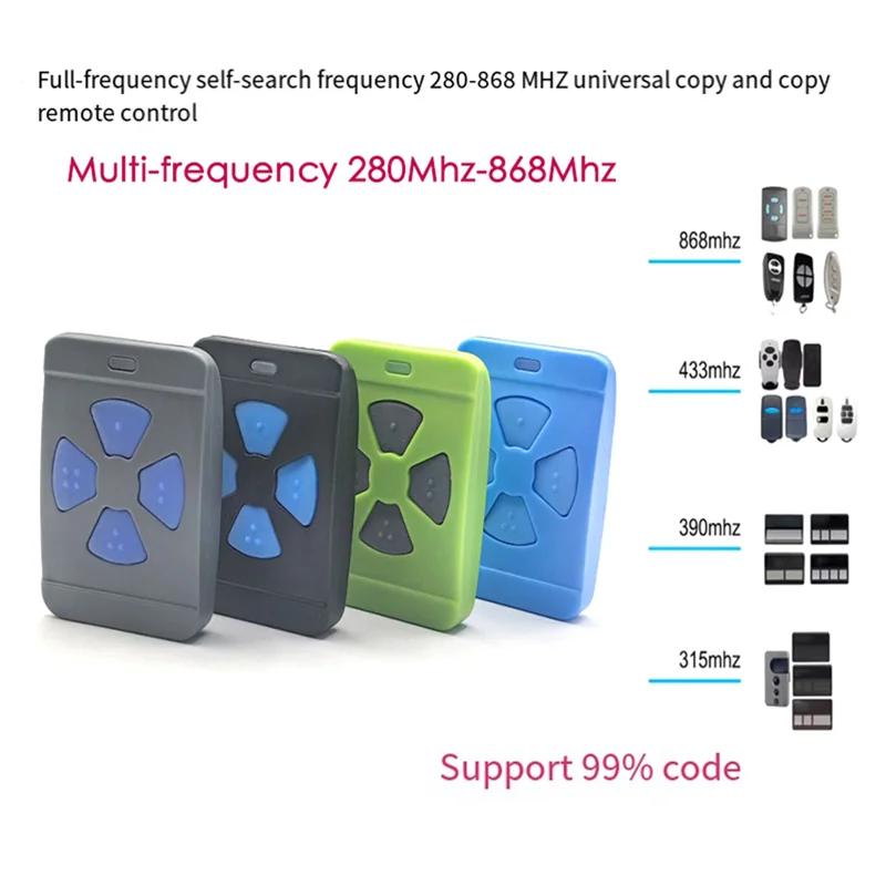 

A37T-Full-Frequency 280-868M Copy Remote Control Supports Multi-Frequency Copy Remote Control Of Rolling Codes Fixed Codes