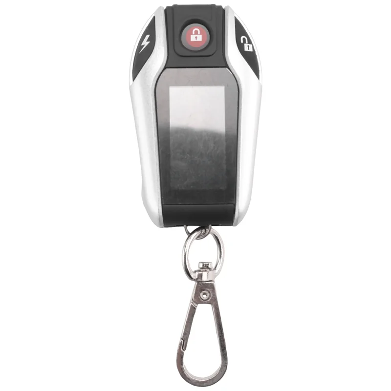 

Practical LCD Motorcycle Alarm Auto Lock/Unlock Security System Two Anti-Theft Alarms Keyless Engine Start, Without Monitor Easy