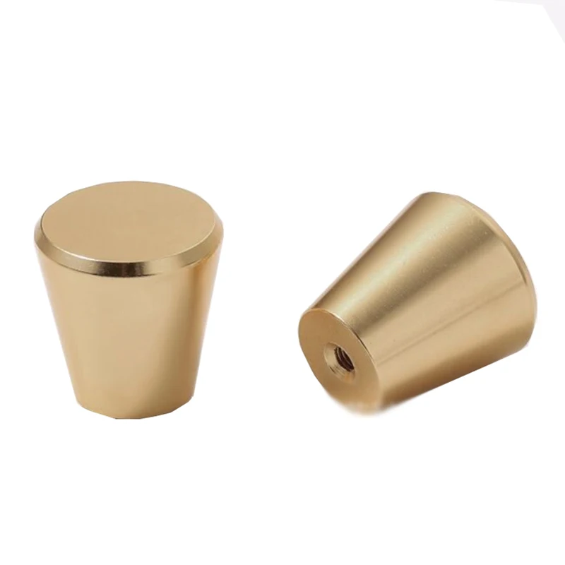 Aluminum Alloy Handle Circular Gold Cabinet Shoe Cabinet Drawer Wardrobe Door Handle Furniture Hardware Black Single Hole Handle