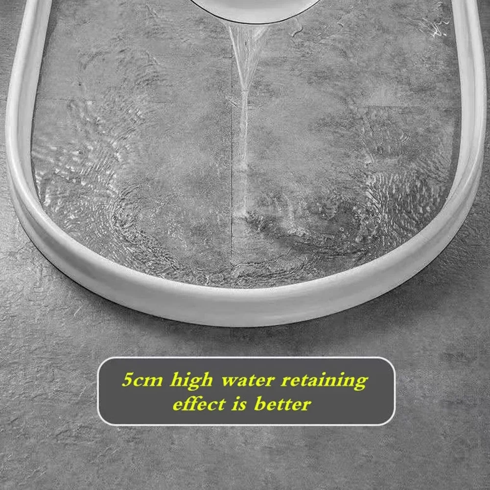 

50CM-300cm Waterproof Waterstopper Rubber Silicone Shower Barrier Water Stopper Bathroom Waterproof Sealing Strip