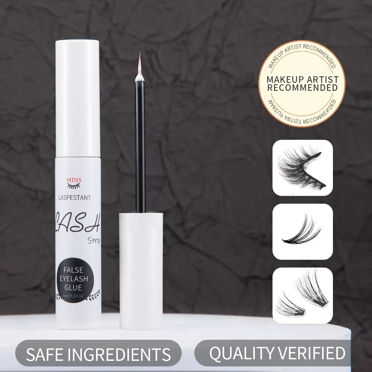 Colla per ciglia finte, naturale, super appiccicosa, ad asciugatura rapida, di lunga durata, impermeabile, antiallergica, doppie palpebre, senza irritazione