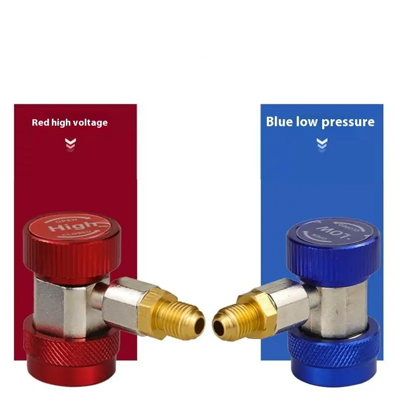 

1 Piece R134a Refrigerant Adapter Hose Equipped With High - Low Pressure Couplers For Automotive Air - Conditioning Systems