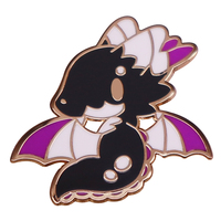 Kawaii Purple White Wings Dragon Enamel Pin Badge Brooch Jewelry Backpack Decoration Accessories