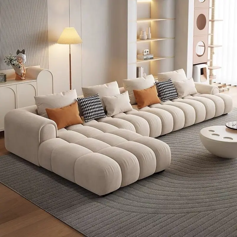 

Modular living room furniture L-shaped sofa set Leisure home sofa