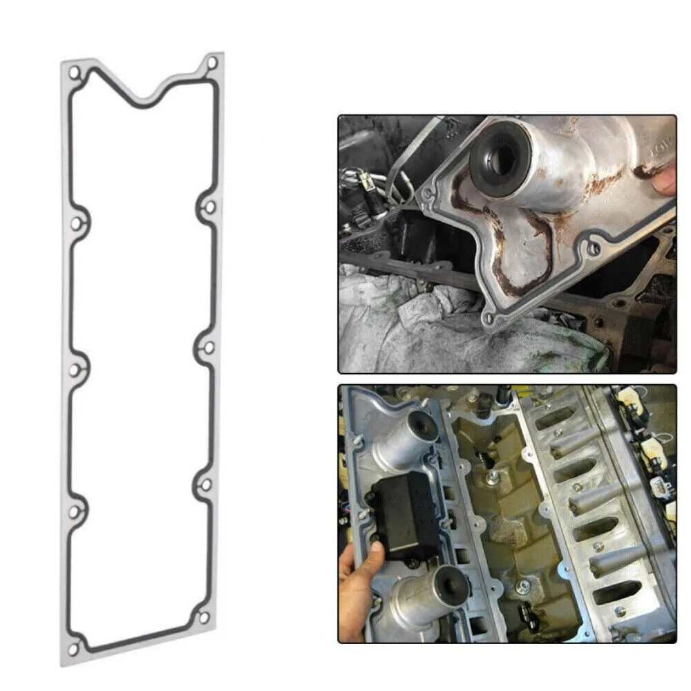 Pelindung Plat Gasket Aluminium Gen 3 LS Untuk GM LQ4 LQ9 4.8L 5.3L 5.7L 6.0L Tahun 1999-2003 Warna Perak XZ-0008