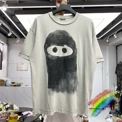 Mask Print Loose Short Sleeves T Shirt Men Women High Quality Vintage T-shirts Tops Tee