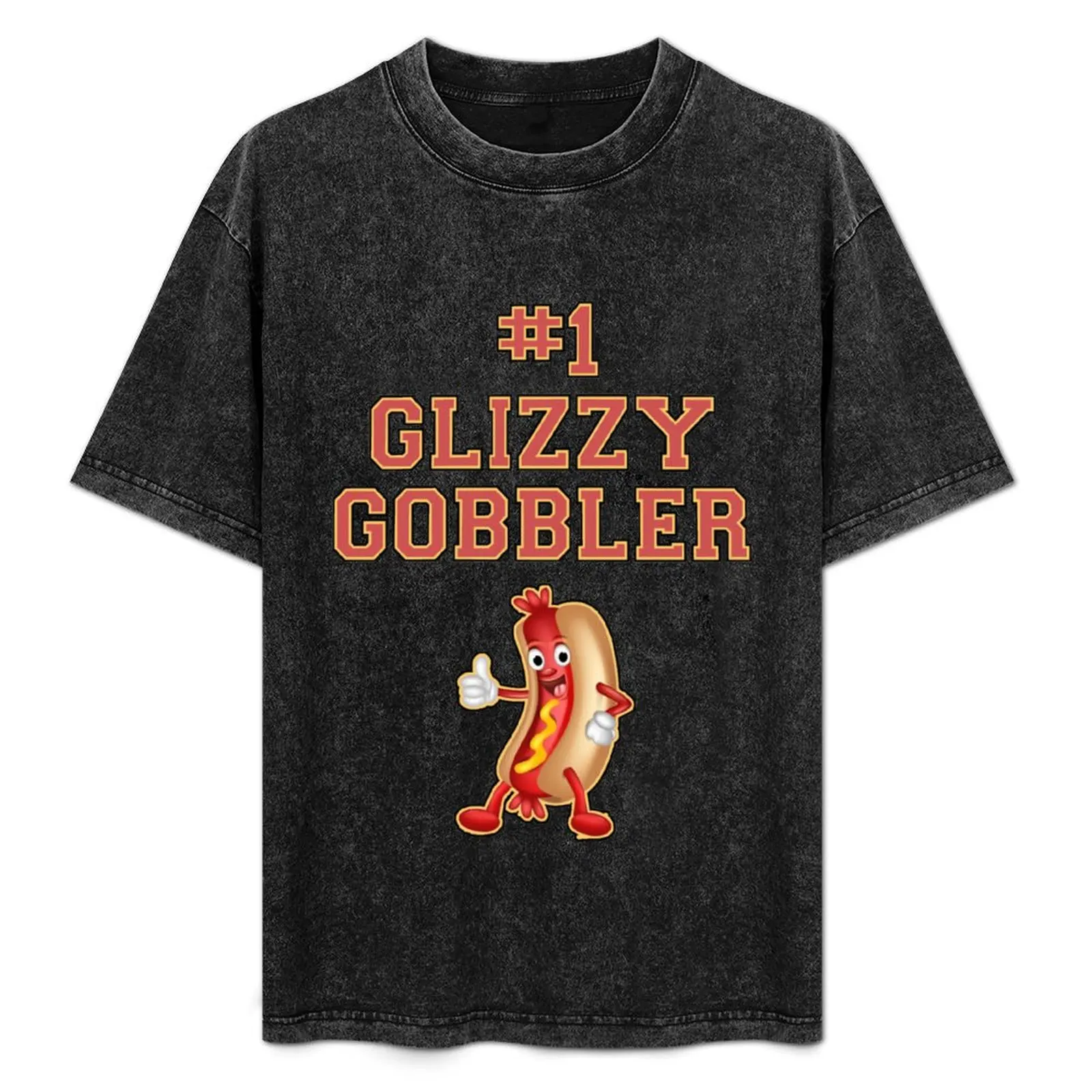 

1 Glizzy Gobbler Number One Hot Dog Weiner Eater T-Shirt Festival Short Sleeve T-Shirt