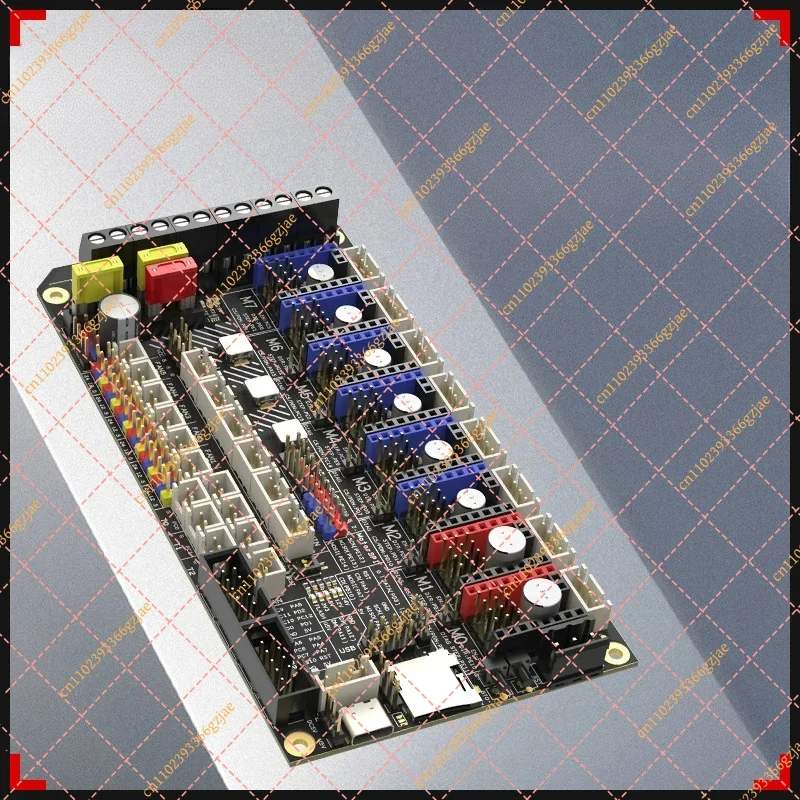 8-Axis Mainboard TMC2209 for 3D Printer DIY, High-Performance Replacement Board