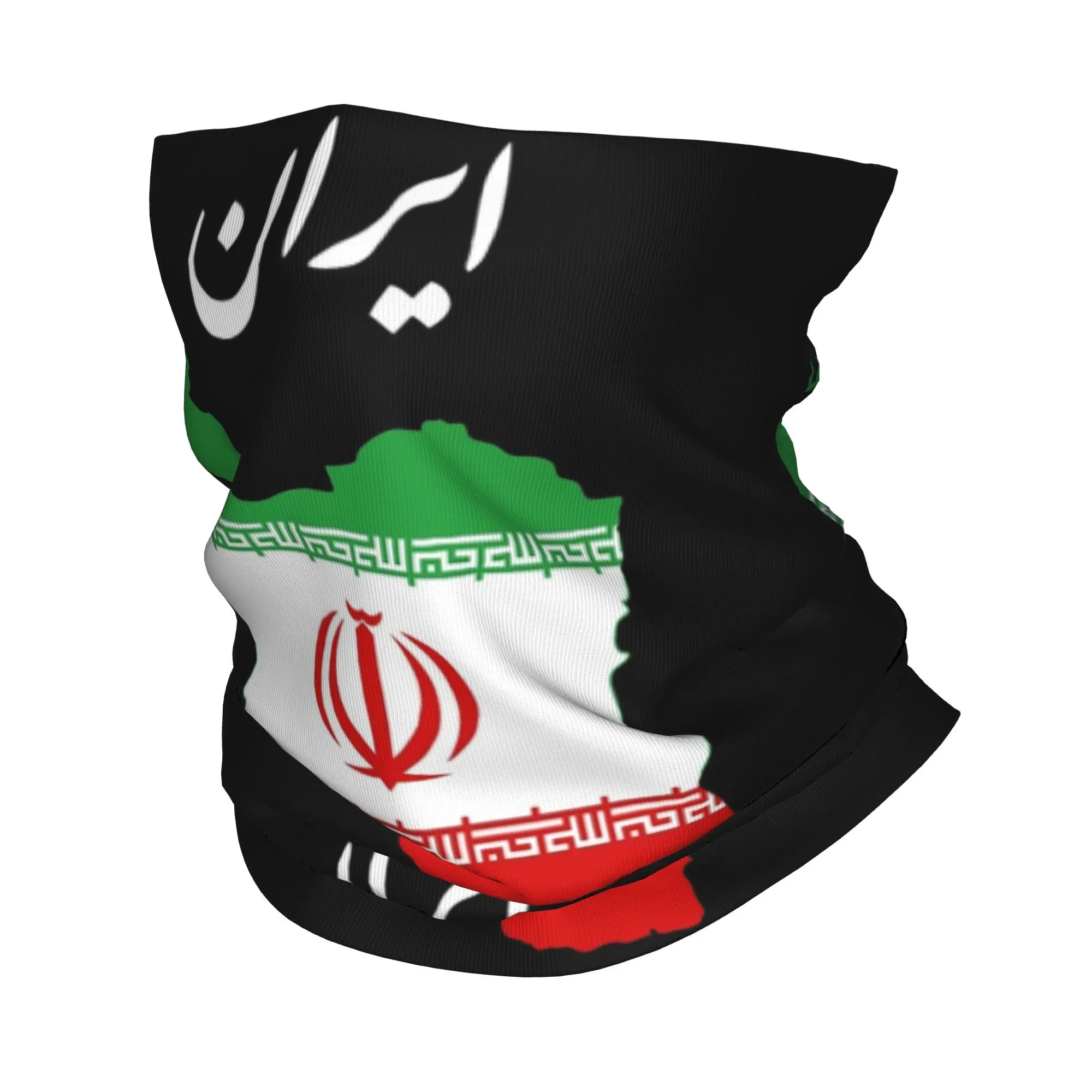 

Iranian Iran Flag Bandana Neck Gaiter Printed Mask Scarf Multi-use Cycling Scarf Fishing for Men Women Adult Windproof