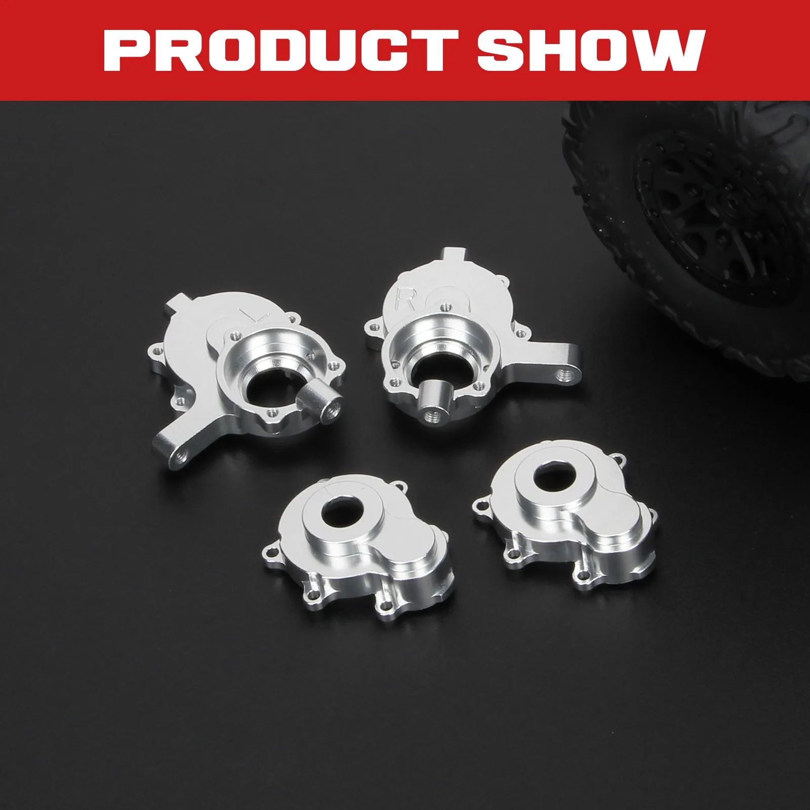 Aluminum Front Outer Portal Drive Housing Set for 1/10 Redcat Gen8 Front Outer Portal Housing Crawler Upgrades Parts