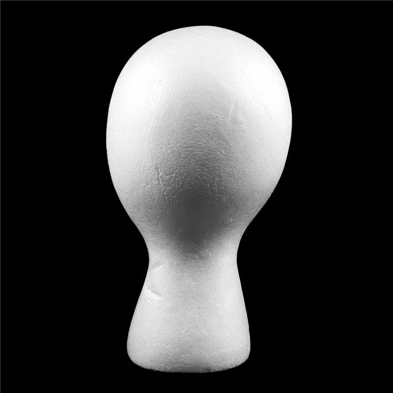 

WIND FLYING 10Pcs 27.5 X 52Cm Dummy / Mannequin Head Female Foam(Polystyrene) Exhibitor For Cap, Headphones, Hair Accessories