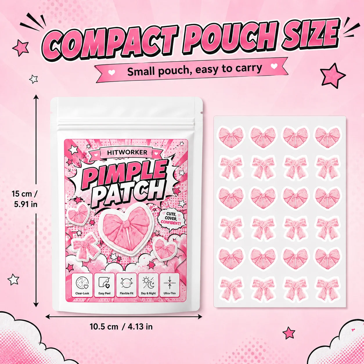 240/120 pcs Hydrogel Acne Removing Patch can remove facial acne, and can relieve and repair skin without alcohol