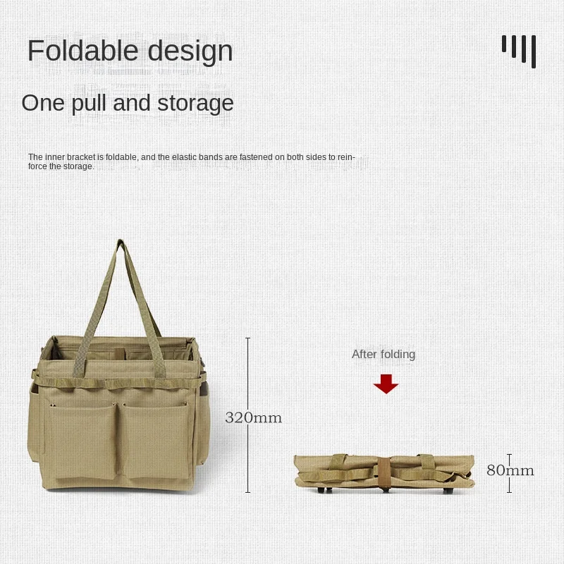 Outdoor Multifunctional Tools Storage Box Camping Storage Storage Bag Large Capacity Tote Bag Storage Picnic Organizing Bag