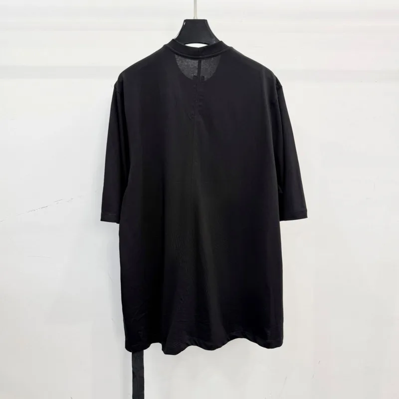 HKSH Spring Summer New Men Tide Dark Straight-Shoulder Short-Sleeved Tees Letters Print Unisex Loose Fit T-shirt RO Chic HK22321