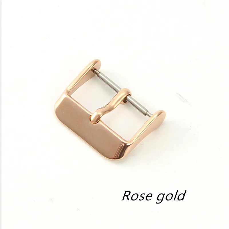 Chiusura per orologio in acciaio inossidabile fibbia ad ago uomo donna accessori per cinturino fibbia ad ardiglione 8mm 10mm 12mm 14mm 16mm 18mm 20mm 22mm