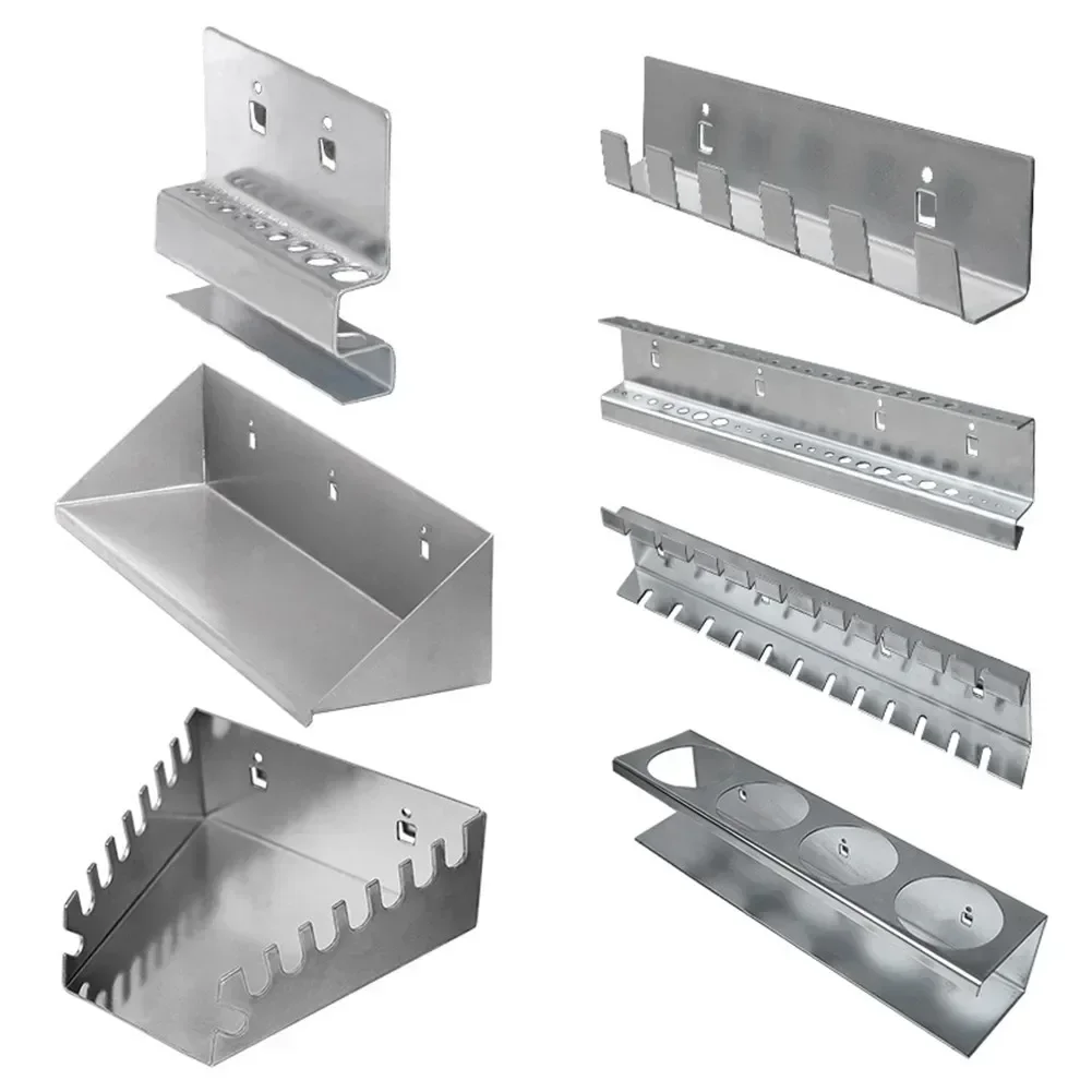 1Pcs 3-5kg Screwdriver Storage Rack Hardware Tool Galvanized Storage Rack Wall-Mounted Orifice Hook Tool Box Hanging Plate