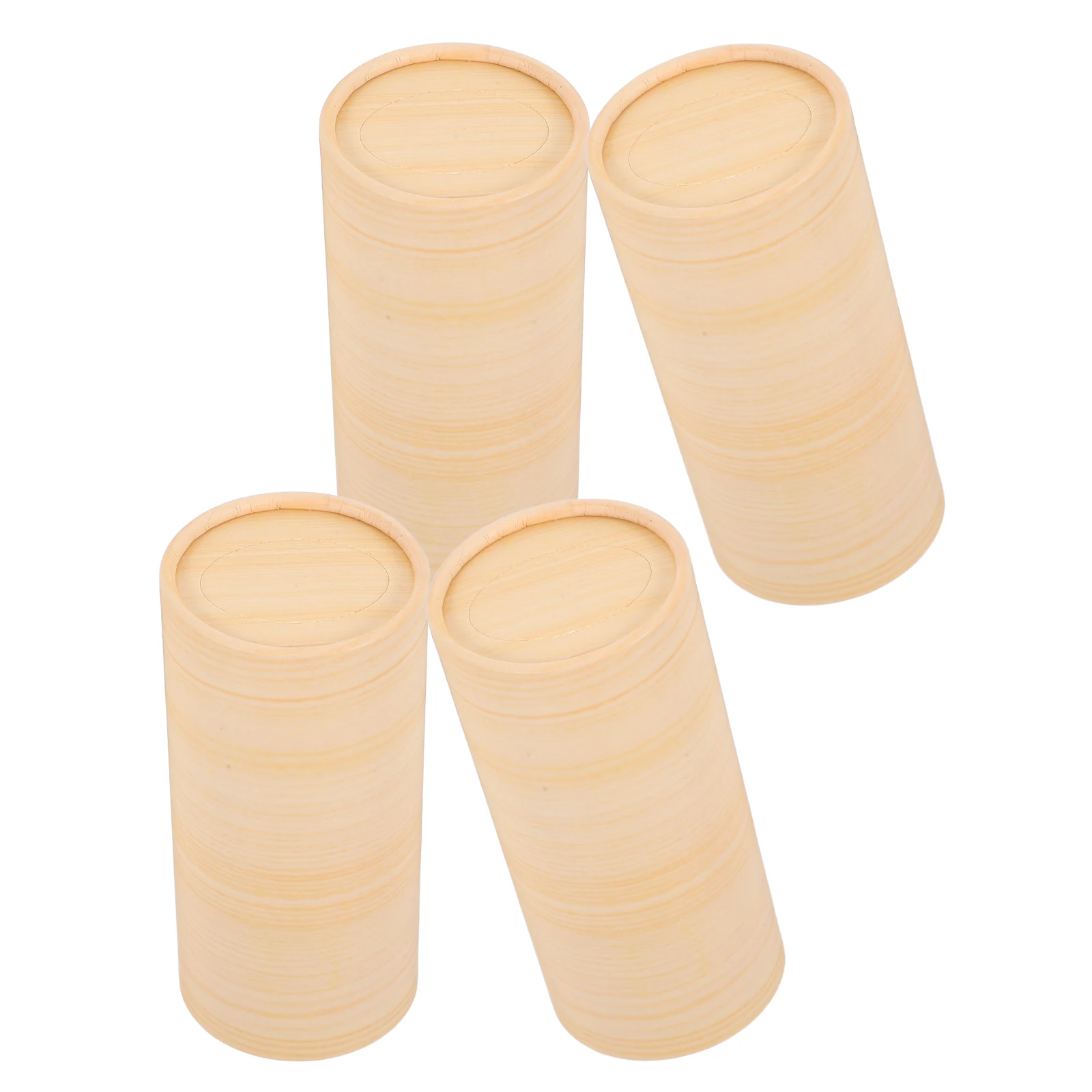 

4pcs Cylinder Box For Refillable Soft Paper Cup Travel Office Bedroom Tissues Tube Holder Essentials Car Tissue Cylinder Tube