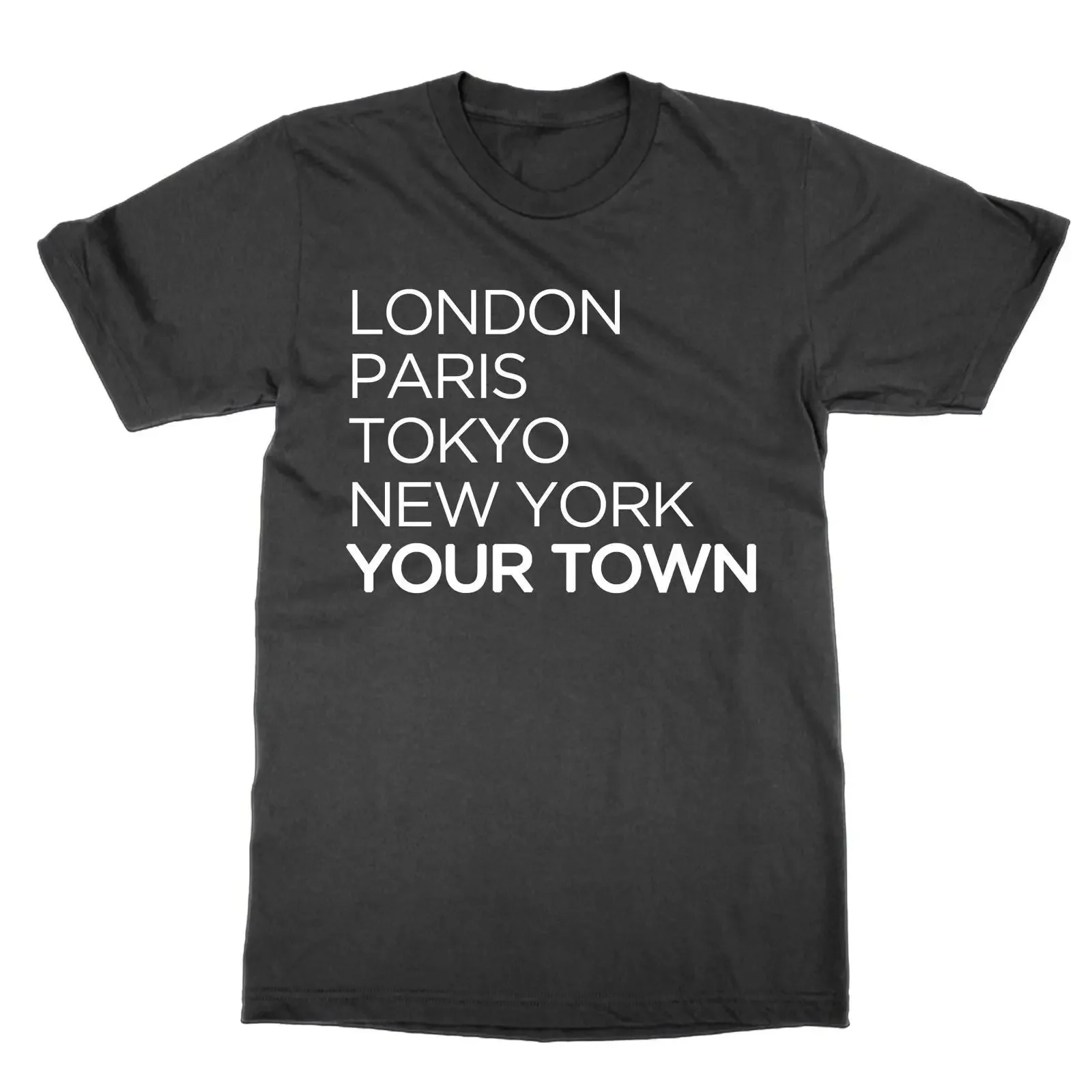 Personalized City Name T Shirt London Paris Tokyo New York vintage Washed Stylish Versatile Comfortable homme Soft streetwear