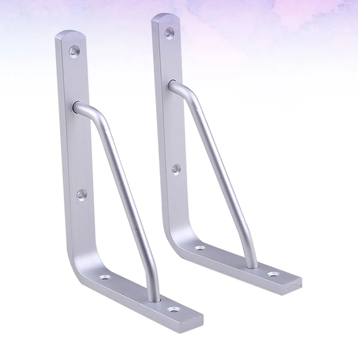 

2Pcs Heavy Duty Shelf Support Brackets Aluminum Triangle Wall Bracket for Kitchen Shelf Study Desk Display Stand 10Inch