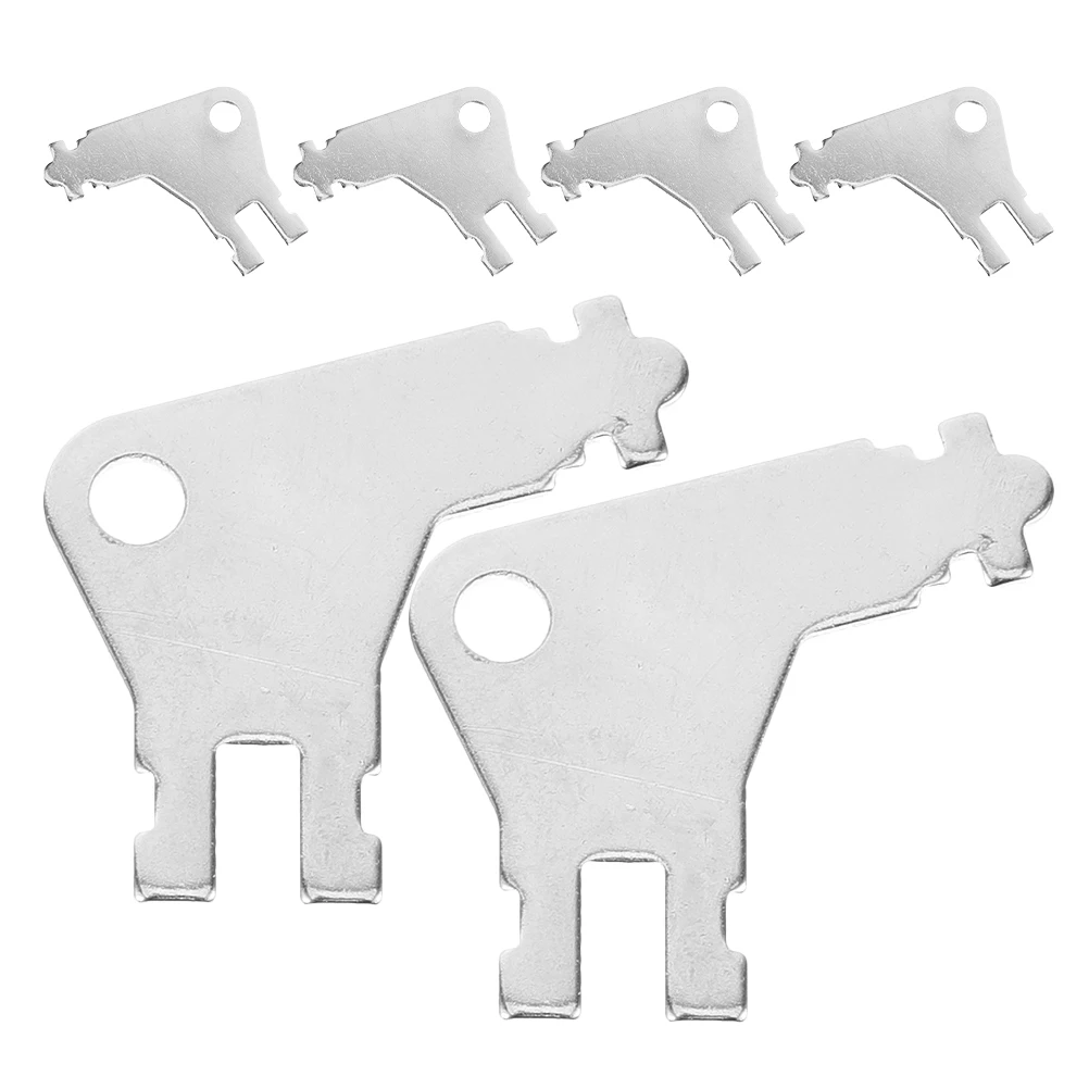 6Pcs Commercial Toilet Paper Dispenser Keys Hard Wearing Iron Build Simple Operation Ideal for Public Restrooms