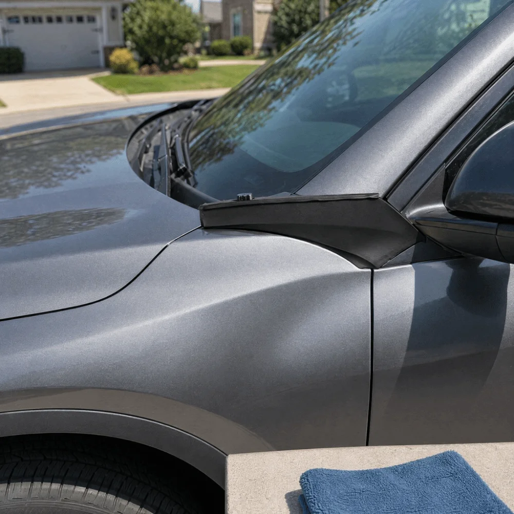 Black Hood Seal Trim ABS Left 53867-0R030，Right 53866-0R030 Hood Rubber Panel Engine Bay Trim for RAV4 2013-2018 Hood Gap Seal