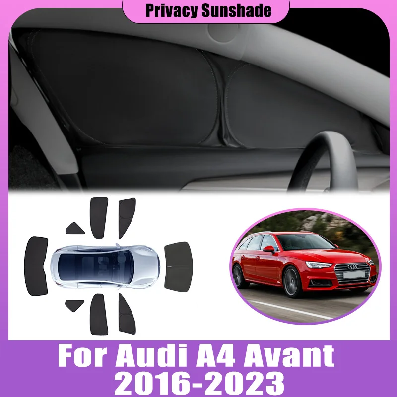 Privacy Sunshade For Audi A4 B9 2016-2023 Avant Wagon 2017 Coverage Anti-UV Sun Sunroof Window Foldable Visor Car Accessories